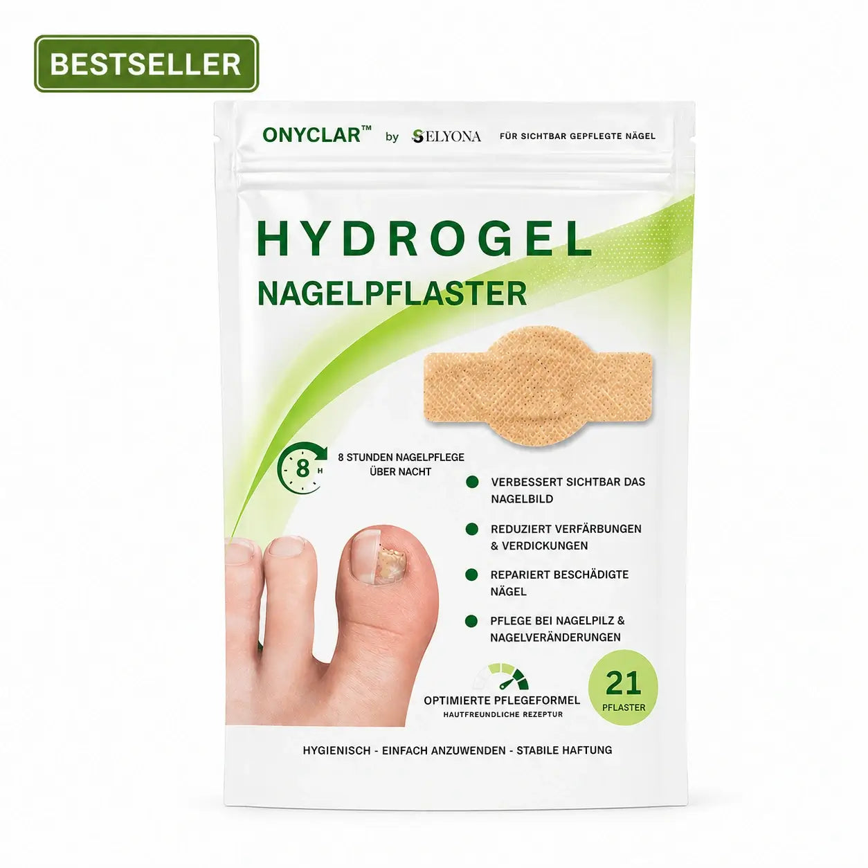 ONYCLAR™ Hydrogel Nagelpflaster